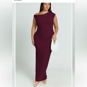 Genie Maxi Dress in Deep Burgundy
